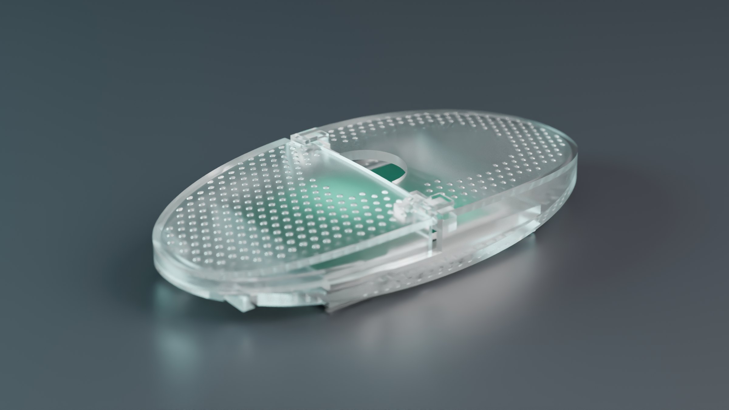 SLIV case in clear textured polypropylene