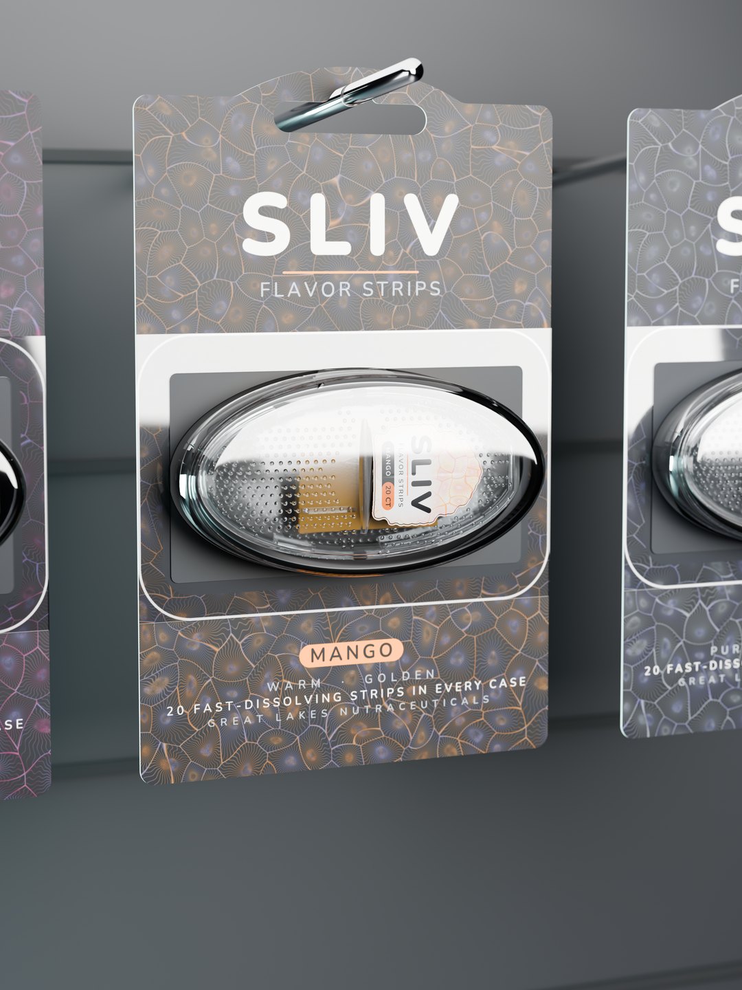 SLIV Mango single card hanging on a peg hook