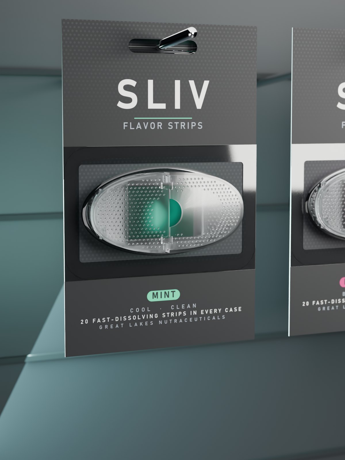 SLIV mint single on a peg hook