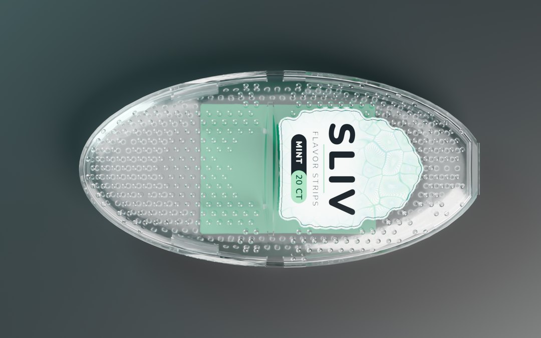 SLIV case from above, showing the six-sided dome texture